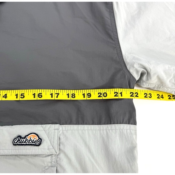 Chubbies Men's M Reversible 1/2 Snap Fleece Pullover Gray Bear Fair Isle Winter - Picture 7 of 11